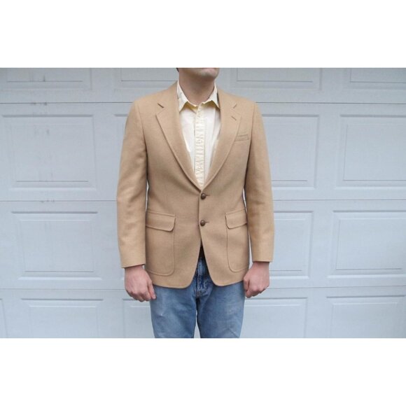 1970s Men's Camel Hair blazer sportcoat